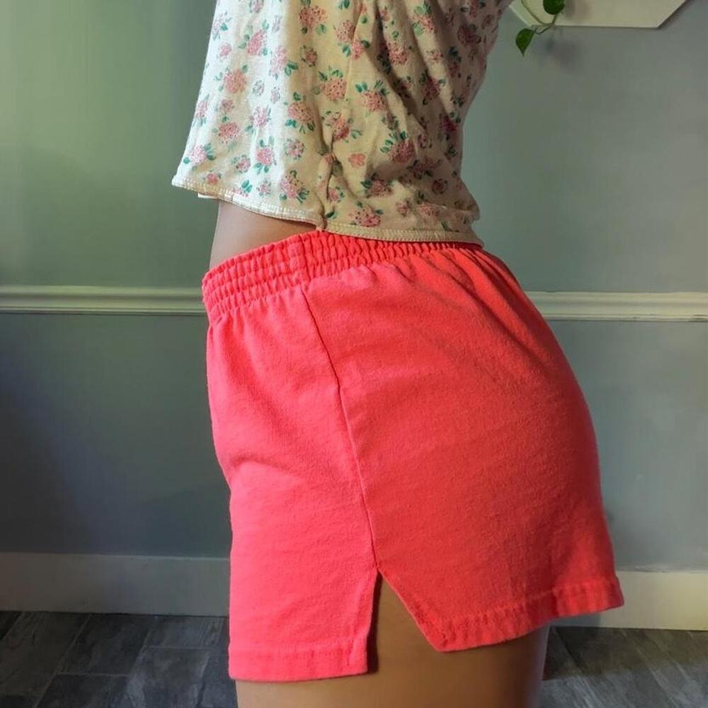 Soffe coral pink low rise shorts